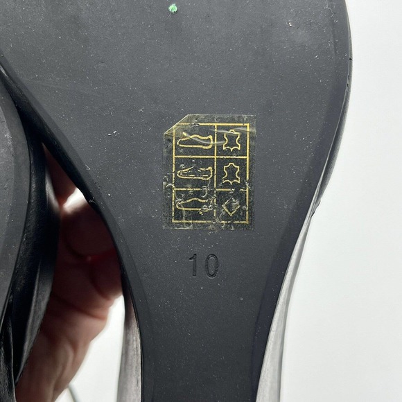 Jeffrey Campbell Tatum Wedge Heel Leather Ankle Strap Shoe - Picture 9 of 12